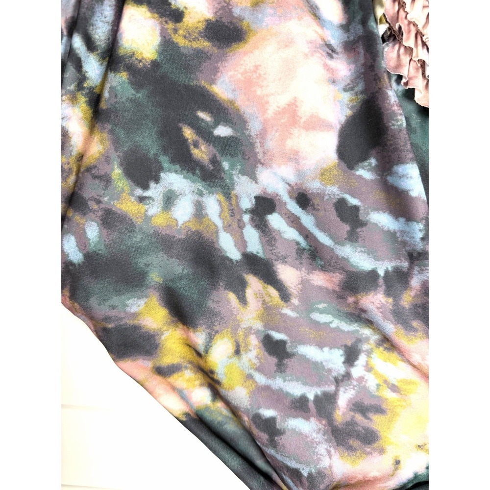 Democracy Boho Tie Dye Lightweight Belted Midi Dress Women's Size Medium NWT - Picture 4 of 9